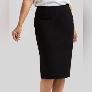 Peace of Cloth Classic Black Pencil Skirt